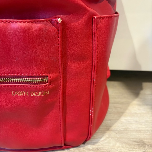 Fawn Design The Original Diaper Bag Limited Edition Poppy Red - Picture 13 of 14